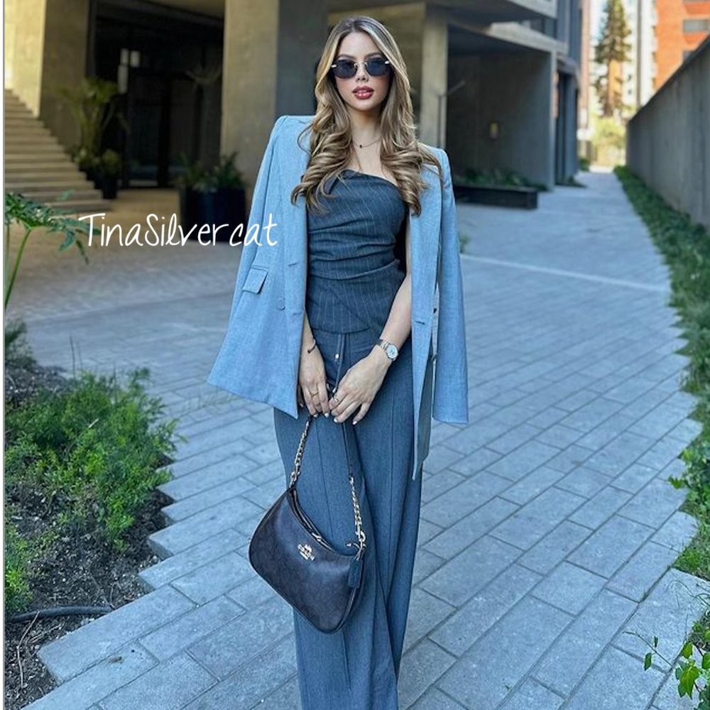 BLOGGER'S FAVE! Zara Corset Dark Gray NWT - Picture 8 of 17